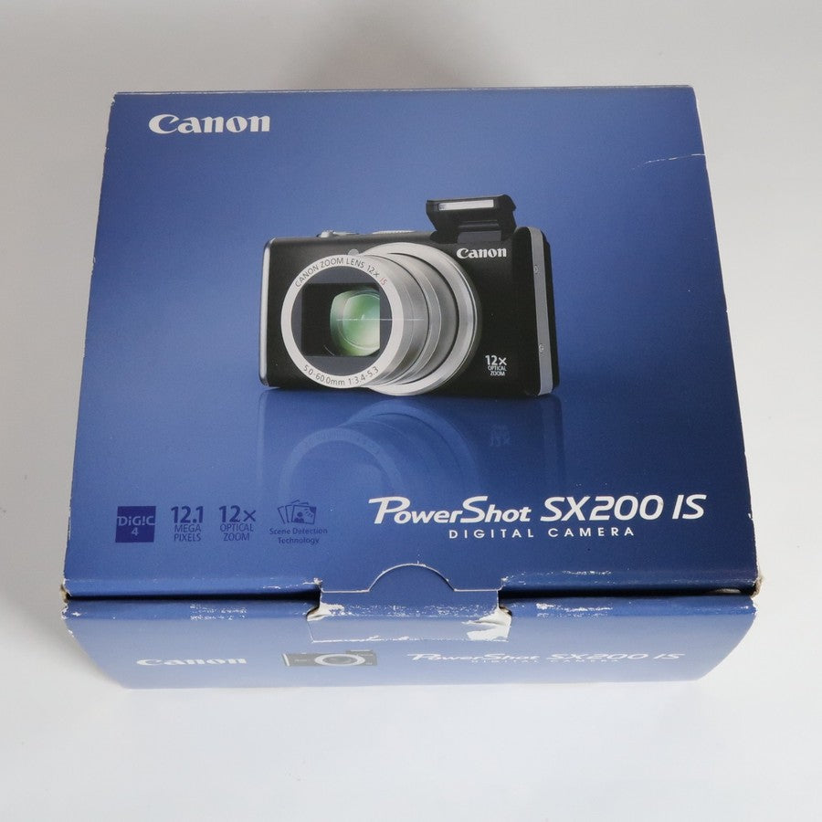 Canon PowerShot SX200 IS 12.1MP 12x Digital Camera Brown