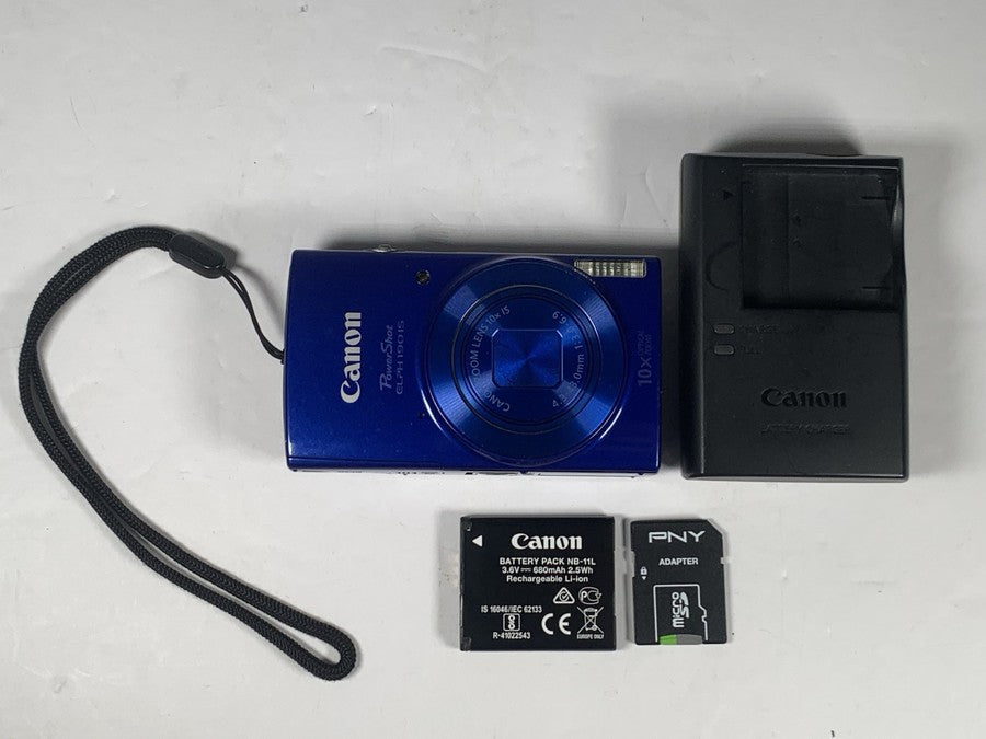 Canon PowerShot ELPH 190 IS 20.0 MP Digital Camera - Blue