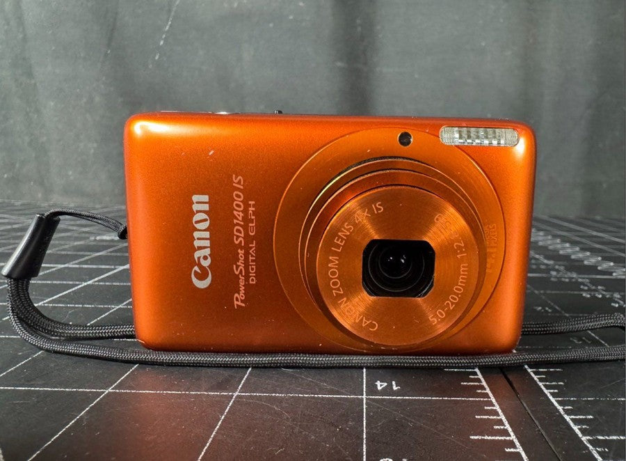 Canon PowerShot SD1400 IS Orange 14.1MP 4x Zoom Compact Digital Camera