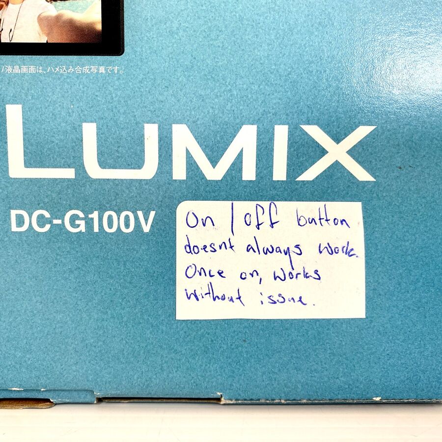 Panasonic Lumix DC-G100V Digital Camera + Box, Accessories