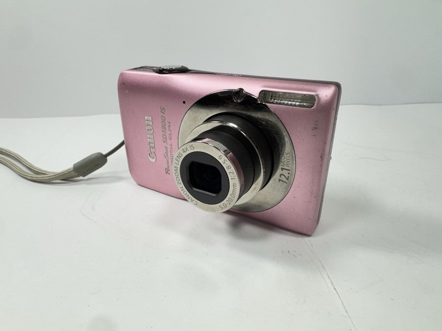 Canon PowerShot SD1300 IS Digital ELPH 12.1MP 4x Wide Zoom Camera W/ SD -TESTED