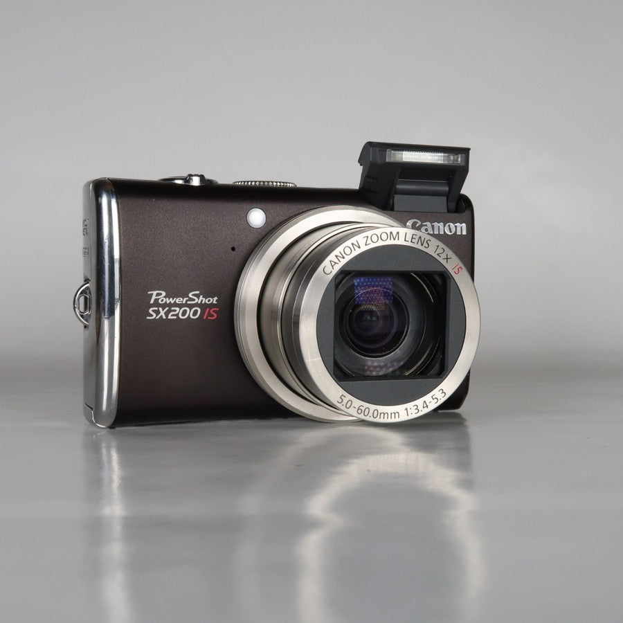 Canon PowerShot SX200 IS 12.1MP 12x Digital Camera Brown