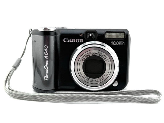 Canon PowerShot A640 Digital Camera Gray 10MP 4x Zoom